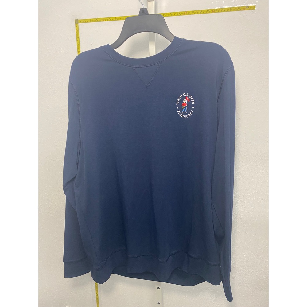 G/FORE Mens 124th U.S. Open Pinehurst Crewneck Sweatshirt Navy GMM000007US L